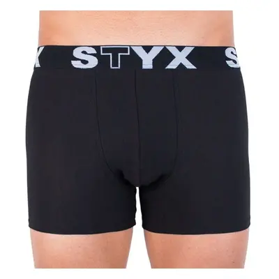 Styx MEN'S BOXERS LONG SPORTS RUBBER Pánské boxerky, černá, velikost