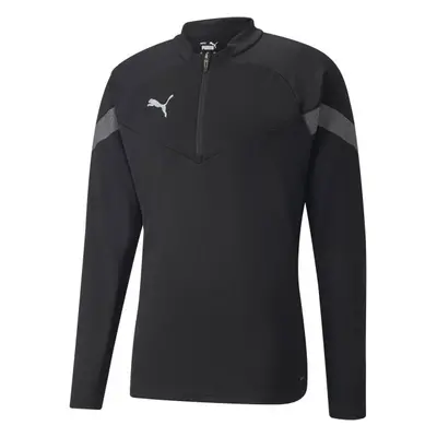 Puma TEAMFINAL TRAINING 1/4 ZIP TOP Pánská sportovní mikina, černá, velikost