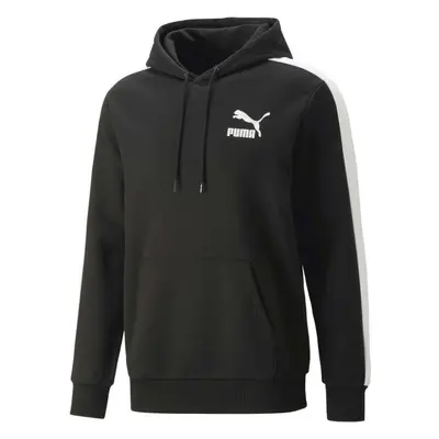 Puma T7 ICONIC HOODIE TR Pánská mikina, černá, velikost