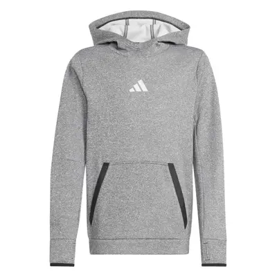 adidas FLEECE KIDS SWEATSHIRT Dětská mikina, šedá, velikost