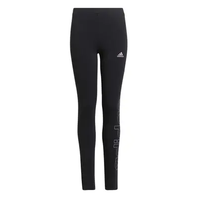 adidas LINEAR LEGGINGS Dívčí legíny, černá, velikost