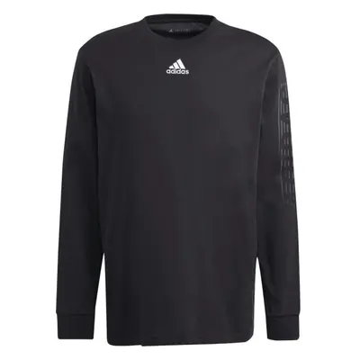 adidas BRAND LOVE LONG SLEEVE TEE Pánské tričko, černá, velikost