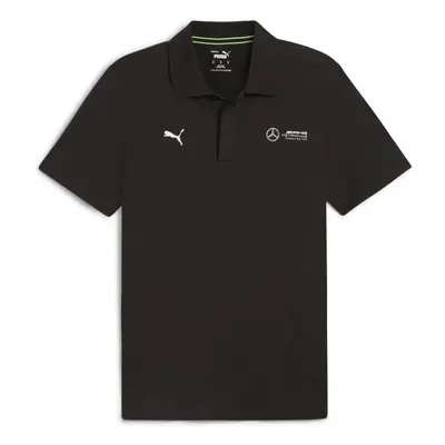 Puma MERCEDES-AMG PETRONAS F1 ESSENTIALS POLO Pánské polo triko, černá, velikost