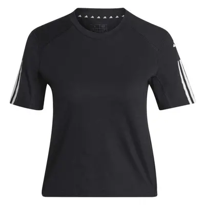 adidas TRAIN ESSENTIALS TEE Dámské zkrácené tričko, černá, velikost