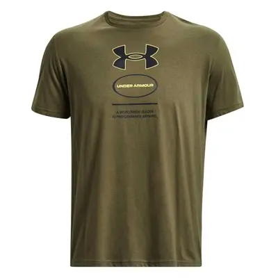 Under Armour BRANDED GEL STACK Pánské triko, khaki, velikost