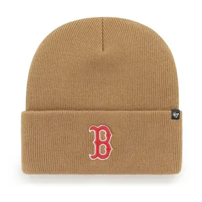 47 MLB BOSTON RED SOX HAYMAKER CUFF KNIT Zimní čepice, béžová, velikost