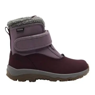 Jack Wolfskin VOJO SHELL TEXAPORE MID VC K Dětská zimní obuv, vínová, velikost