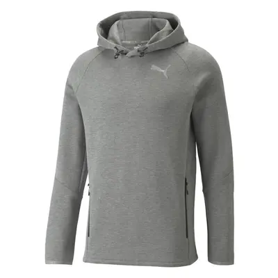 Puma EVOSTRIPE HOODIE Sportovní mikina, šedá, velikost