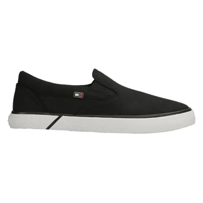 Tommy Hilfiger VULC CANVAS Dámská slip-on obuv, černá, velikost