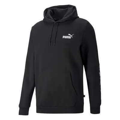 Puma ESSENTIALS + TAPE HOODIE Pánská mikina, černá, velikost