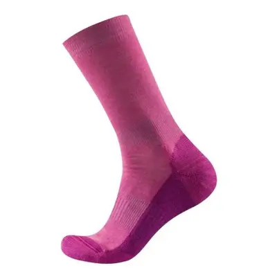 Devold MULTI MERINO MEDIUM SOCK Dámské ponožky, růžová, velikost