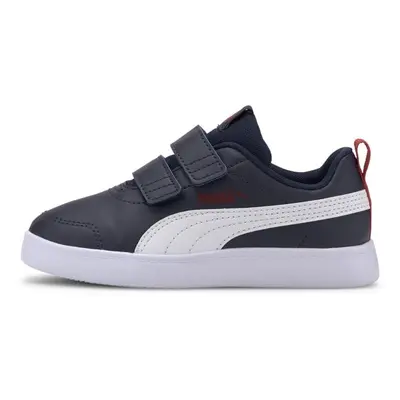 Puma COURTFLEX V2 V PS Dětská volnočasová obuv, tmavě modrá