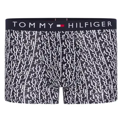 Tommy Hilfiger TRUNK PRINT Pánské boxerky, tmavě modrá, velikost