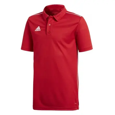 adidas CORE POLO SHIRT Chlapecké polo tričko, červená, velikost