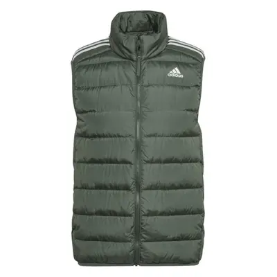 adidas ESSENTIALS VEST Pánská vesta, tmavě zelená, velikost