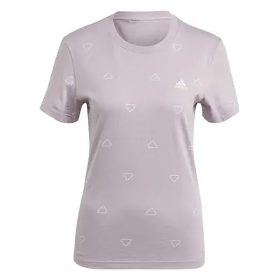 adidas ESSENTIALS MONOGRAM SLIM GRAPHIC TEE Dámské triko, fialová, velikost