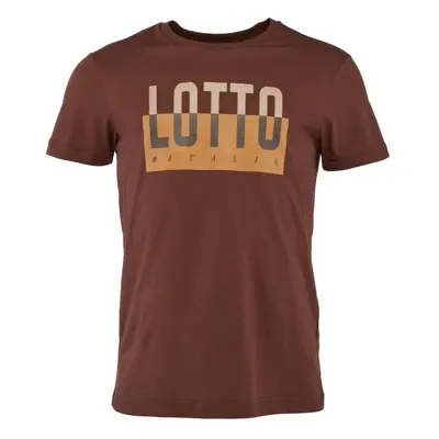 Lotto ORIGINS III TEE Pánské tričko, hnědá, velikost