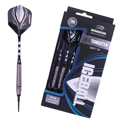 Windson ICEBALL G TUNGSTEN SET Set wolframových šipek s měkkými hroty, černá, velikost