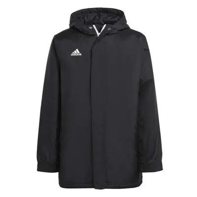 adidas ENTRADA STADIUM JACKET Juniorská fotbalová bunda, černá, velikost