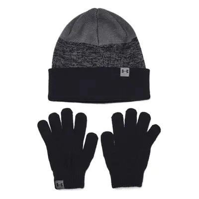 Under Armour BEANIE&GLOVES COMBO Chlapecký set čepice a rukavice, černá, velikost