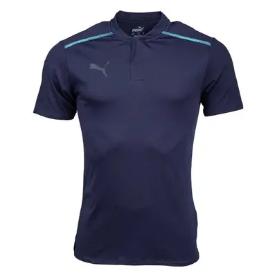 Puma TEAMCUP CASUALS POLO Pánské polo tričko, tmavě modrá, velikost