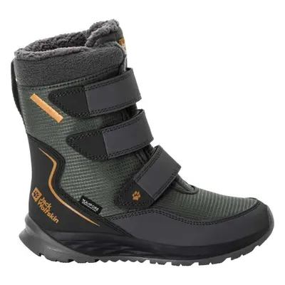 Jack Wolfskin POLAR BOOT TEXAPORE HIGH VC K Dětská zimní obuv, zelená, velikost