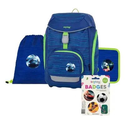 Oxybag SHERPY BLUE Školní set, modrá, velikost