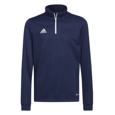 adidas ENTRADA TRAINING TOP Juniorský fotbalový top, tmavě modrá, velikost