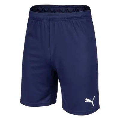 Puma TEAM GOAL KNIT SHORTS Pánské kraťasy, tmavě modrá, velikost