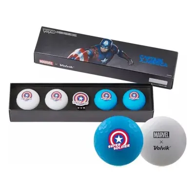 VOLVIK MARVEL CAPTAIN AMERICA 2.0 Golfové míčky, bílá, velikost