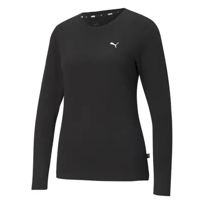 Puma ESSENTIALS LONG SLEEVE TEE Dámské triko, černá, velikost