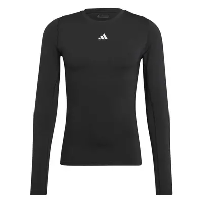 adidas TECHFIT LONG SLEEVE TEE Pánské tričko, černá, velikost