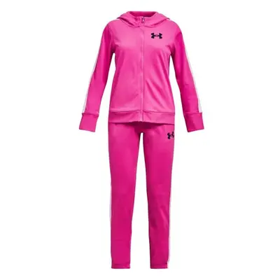 Under Armour KNIT HOODED TRACKSUIT Dívčí tepláková souprava, růžová, velikost