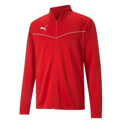 Puma TEAMRISE TRAINING POLY JACKET Pánská mikina, červená, velikost