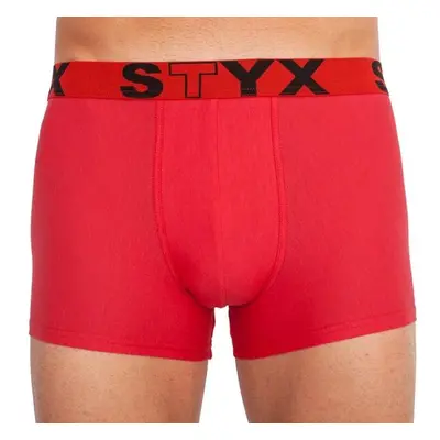 Styx MEN'S BOXERS SPORTS RUBBER Pánské boxerky, červená, velikost