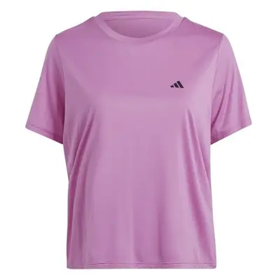 adidas MADE4TRAINING TEE Dámské tréninkové tričko v plus size, růžová, velikost