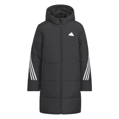 adidas 3-STRIPES PADDED JACKET Dětská zateplená bunda, černá, velikost