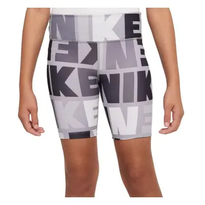 Nike DRI-FIT ONE Dívčí elastické šortky, šedá, velikost