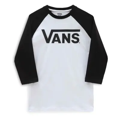 Vans CLASSIC VANS RAGLAN-B Chlapecké triko, bílá, velikost