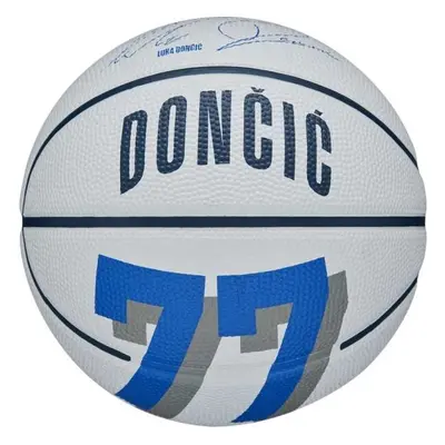 Wilson NBA PLAYER ICON MINI BSKT LUKA Mini basketbalový míč, bílá, velikost