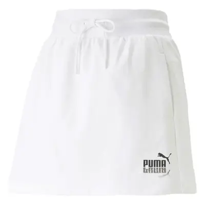 Puma SUMMER SPLASH SWEAT SKIRT Dámská sukně, bílá, velikost