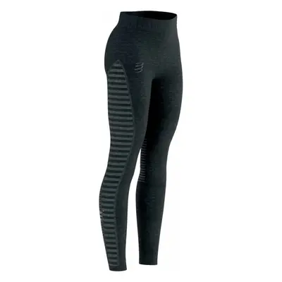 Compressport WINTER RUN LEGGING W Dámské zateplené běžecké legíny, černá, velikost