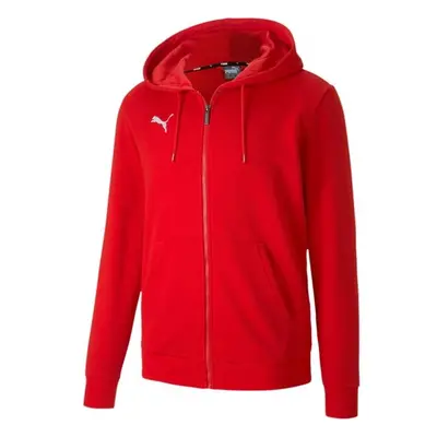 Puma TEAMGOAL CASUALS HOODIE Pánská tréninková mikina, červená, velikost