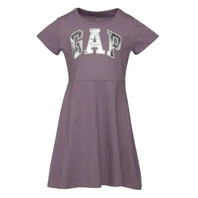 GAP SHORT SLEEVE LOGO Dívčí šaty, fialová, velikost