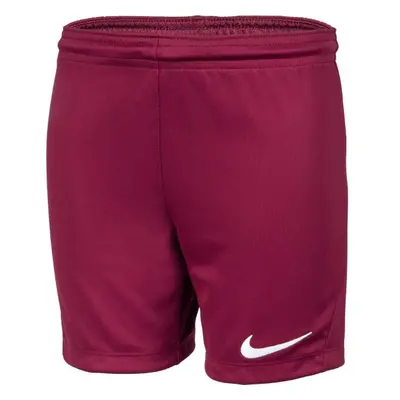 Nike DRI-FIT PARK Chlapecké fotbalové kraťasy, vínová, velikost