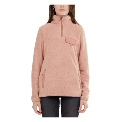 FUNDANGO VINONA FLEECE PULLOVER Dámská mikina, růžová, velikost