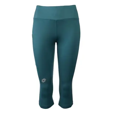 Lotto RUNNING LEGGINGS Dámské 3/4 legíny, tmavě zelená, velikost