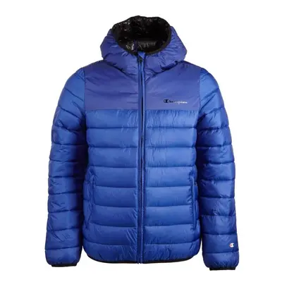 Champion RIPSTOP WOVEN HOODED JACKET Pánská zimní bunda, modrá, velikost