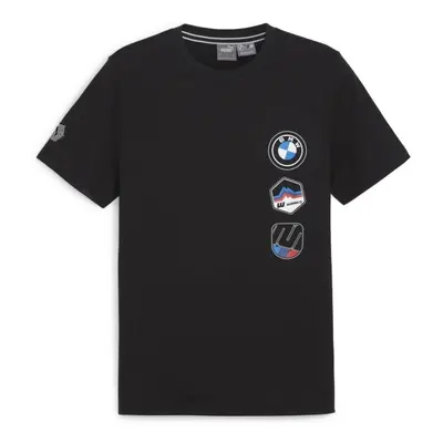 Puma BMW MOTORSPORT GARAGE CREWGRAPHIC TEE Pánské triko, černá, velikost