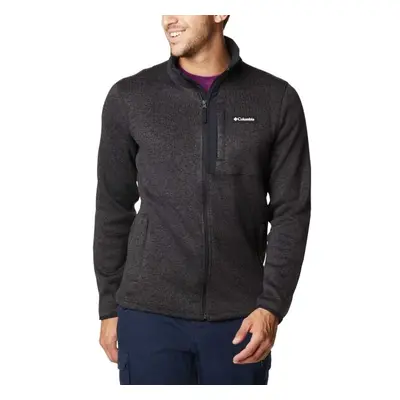 Columbia SWEATER WEATHE FULL ZIP Pánský svetr, černá, velikost